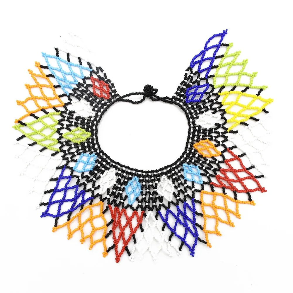 Турецкое этническое многослойное ожерелье-чокер для женщин, египетское ожерелье из смолы с бусинами и подвесками, индийские ювелирные изделия