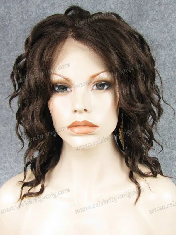 

Short Curl Synthetic Lace Front Wig Short Bob Fashion Star Wig Natural Brown Wig Rihanna Wig