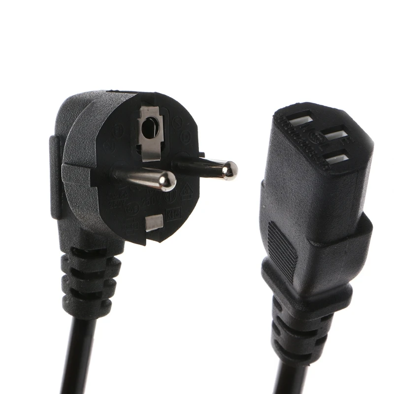 1,5 м C13 IEC 320 Европейский чайник 2 Pin AC круглый штепсельная вилка европейского стандарта Мощность кабель Шнур