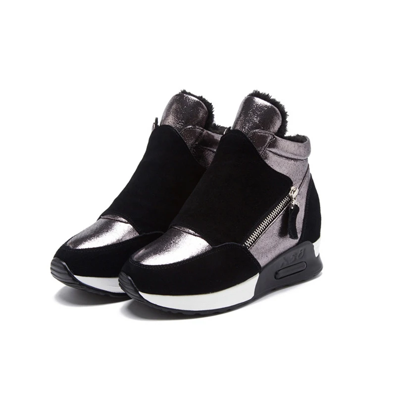 

2019 Cotton Shoes Women Winter Warm Plus Velvet Fur One Women Shoes A Generation Of Women Shoes Sinter Plus Velvet Short Boot ZB
