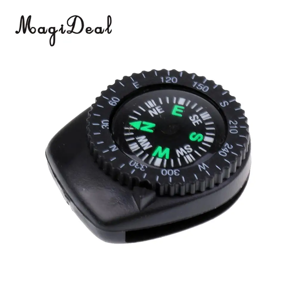 MagiDeal 25mm Mini Professional Precision Watch Band Clip-on Navigation Wrist Compass for Survival Hunting Hiking Camping Sport