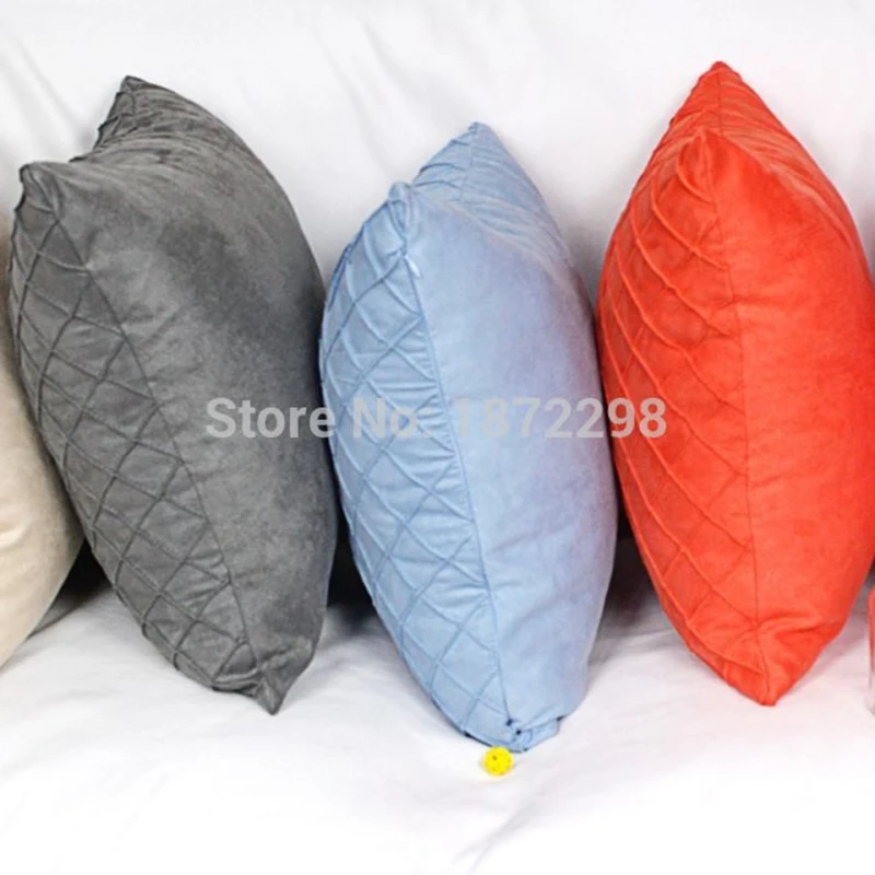 

Free Shopping Custom 30*45 35*50 40*60 30*50cm 8 Colors 100% Polyester Suede Embroidery cushion cover HT-PSUEC-A-l