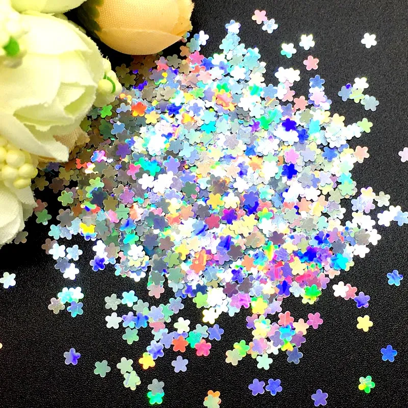 

Ultra-thin 3D Nail Sequins 3mm Plum Laser Glitter PET Loose Sequin for Nail Art Decoration Body Art Painting Nail DIY Decor 10g