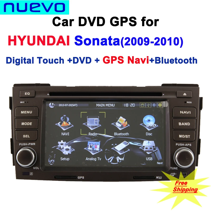 Бесплатная Доставка: Dvd-плеер Автомобиля с GPS Навигация Bluetooth Радио ATV USB SD для Hyundai