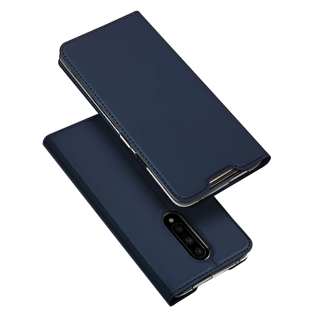 Чехол-книжка DUX DUCIS из искусственной кожи для Oneplus 7 Pro, магнитный чехол-кошелек для телефона Oneplus 7 Pro One plus 7 6,5 дюймов, новинка - Цвет: Blue