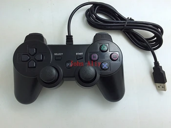 

50pcs/lot Black USB Wired Controller For PS3 Dual Vibration Joystick Joypad For Sony Playstation 3 Gamepad