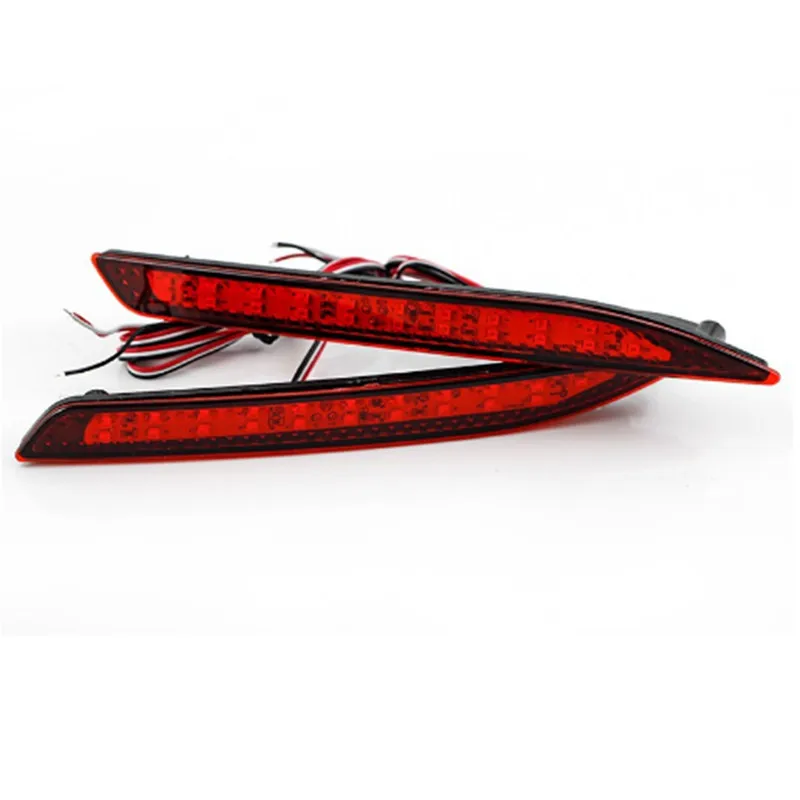 

Waterproof Red ABS Material High Power LED Rear Bumper Reflectors For Honda Accord 9th Tail Warning Stop Lights