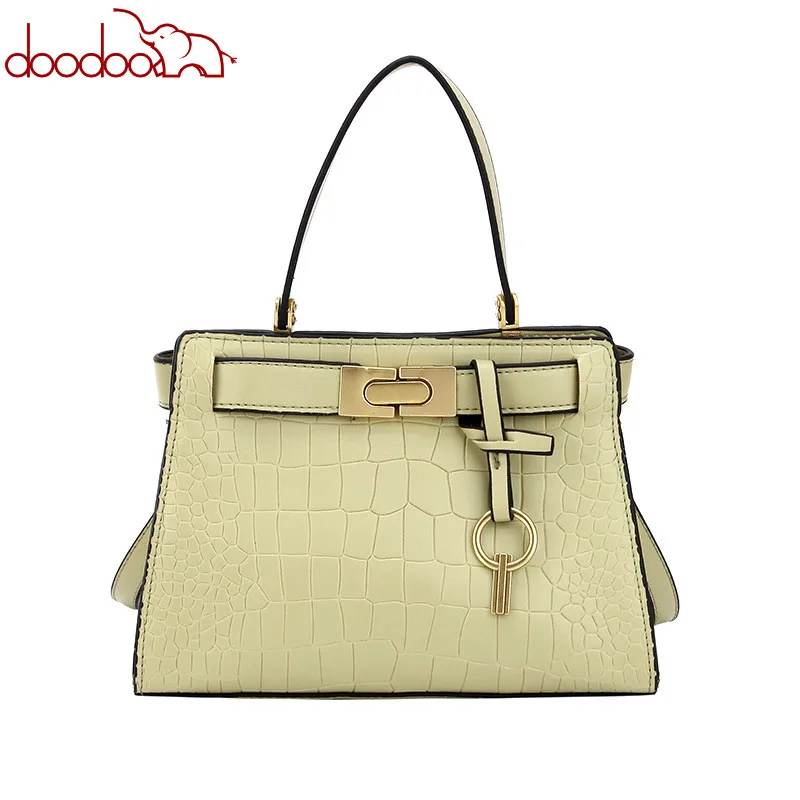 

Luxury Brand Handbag 2019 Fashion New Quality PU Leather Women's Designer Handbag Crocodile pattern Lock Shoulder Messenger bags
