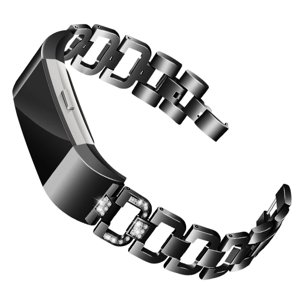 KINGBEIKE Stainless Steel Watchband For Fitbit Charge 2 Watch Band Replacement Bracelet Strap Wristwatch Strap KINGBEIKE Stainless Steel Watchband For Fitbit Charge 2 Watch Band Replacement Bracelet Strap Wristwatch Strap