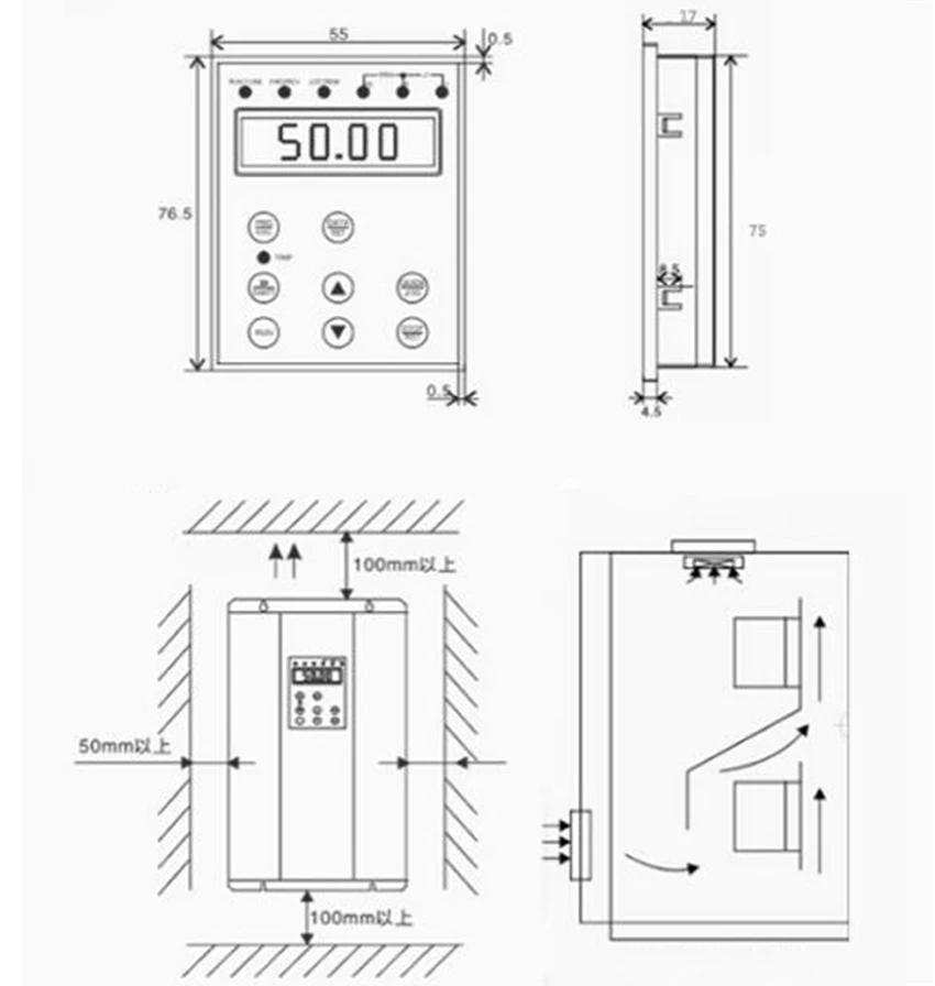 Высококачественный SL-475EE 7.5KW инверторный привод переменного тока 220 V/380 V трехфазный инвертор 0-400Hz инвертор с переменной частотой