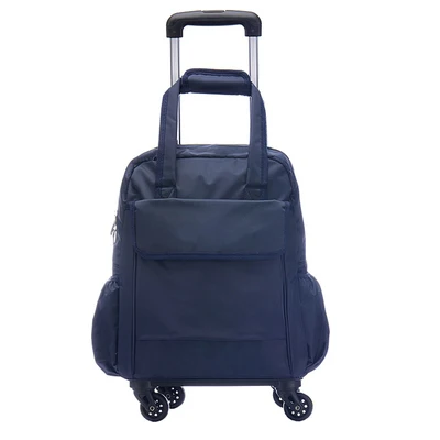 Women Travel Trolley Bags travel Backpack with wheel Rolling luggage trolley backpack waterproof Oxford Rolling Baggage Suitcase - Цвет: Uninstall