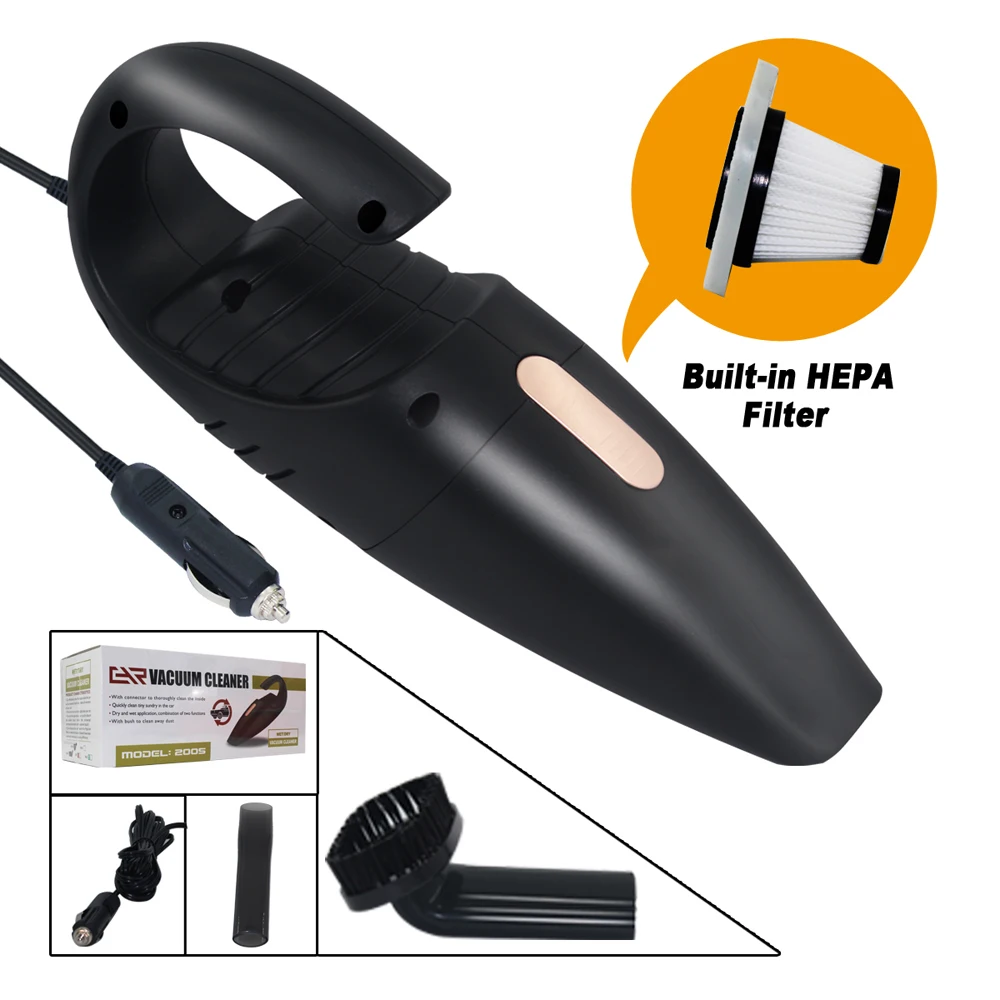 Car Vacuum Cleaner 12V 120W Super Suction Portable Wet And Dry Dual Use