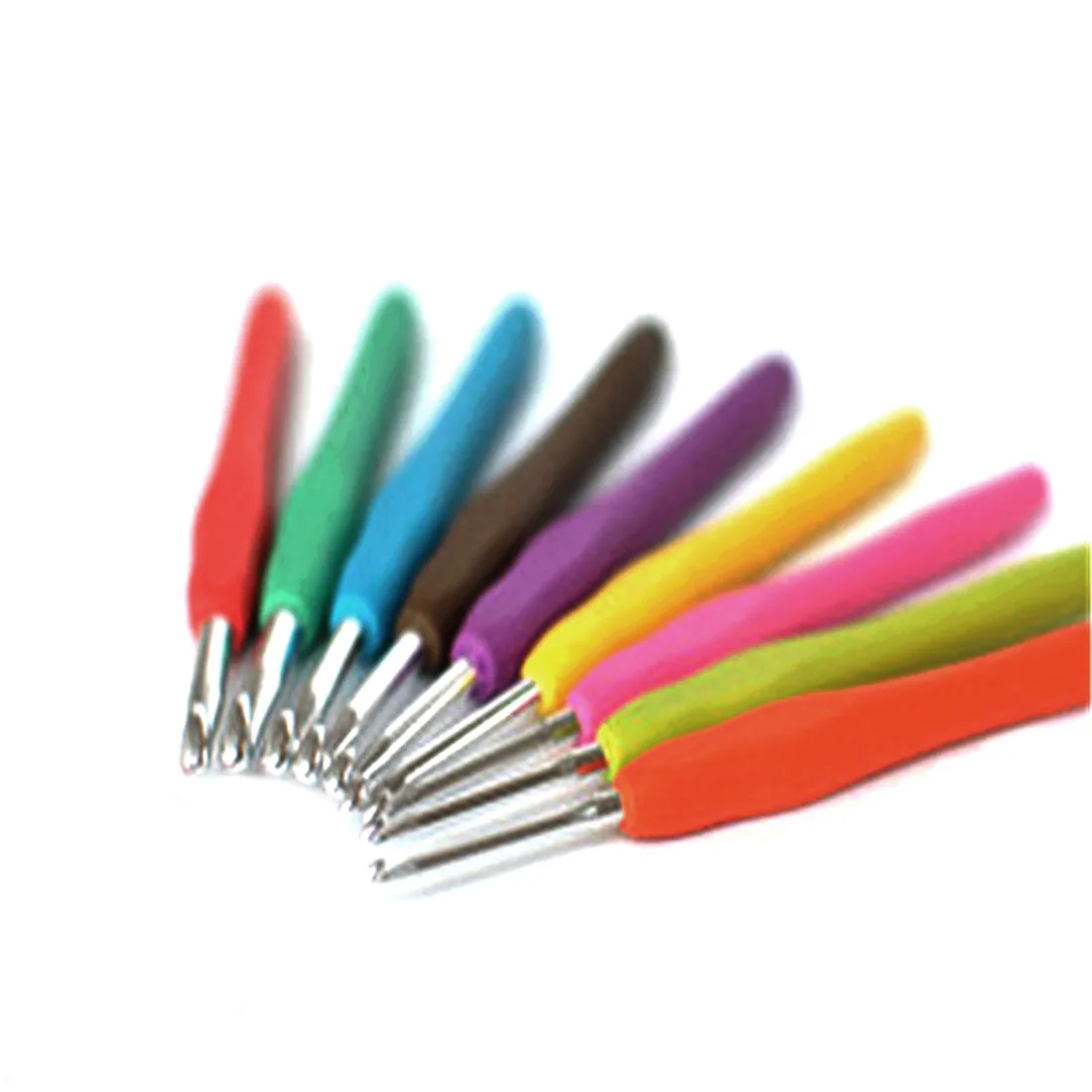 

Big Sale 2016 Big Sale 9PCs Mixed Metal Hook Crochet Template Kit TPR Aluminum Knitting Needles For Loom Tool Band DIY Crafts