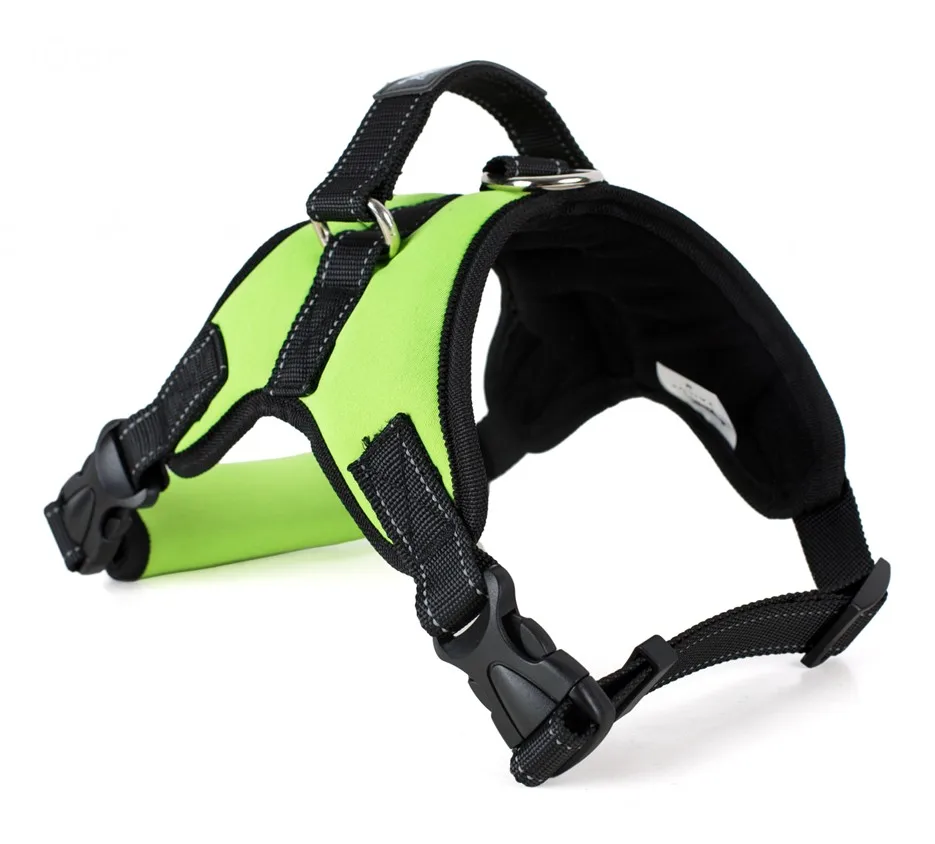 Поводки для собак со светоотражающим ремнем Pitbull для легкой работы S/M/L/XL - Цвет: neoprene green