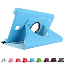 Чехлы для samsung Galaxy Tab 4 Tablet SM-T230 SM-T231 360 градусов вращения Корпус чехлы на планшеты самсунг глакси таб 4
