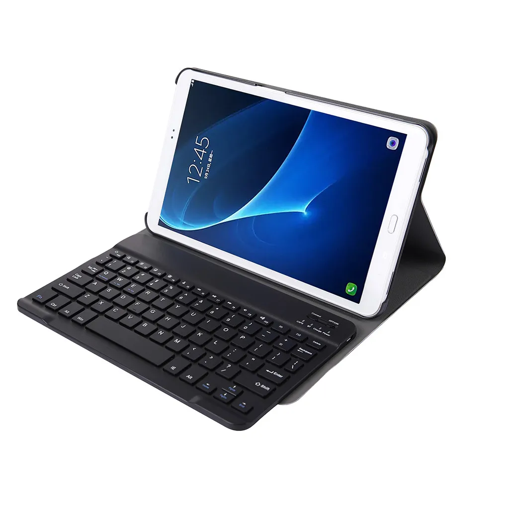

VOBERRY Keyboard Wireless Bluetooth Keyboard For Samsung Tab A T580/T585 10.1 Inch Ultra-Thin PU Leather Case Smart Cover #2