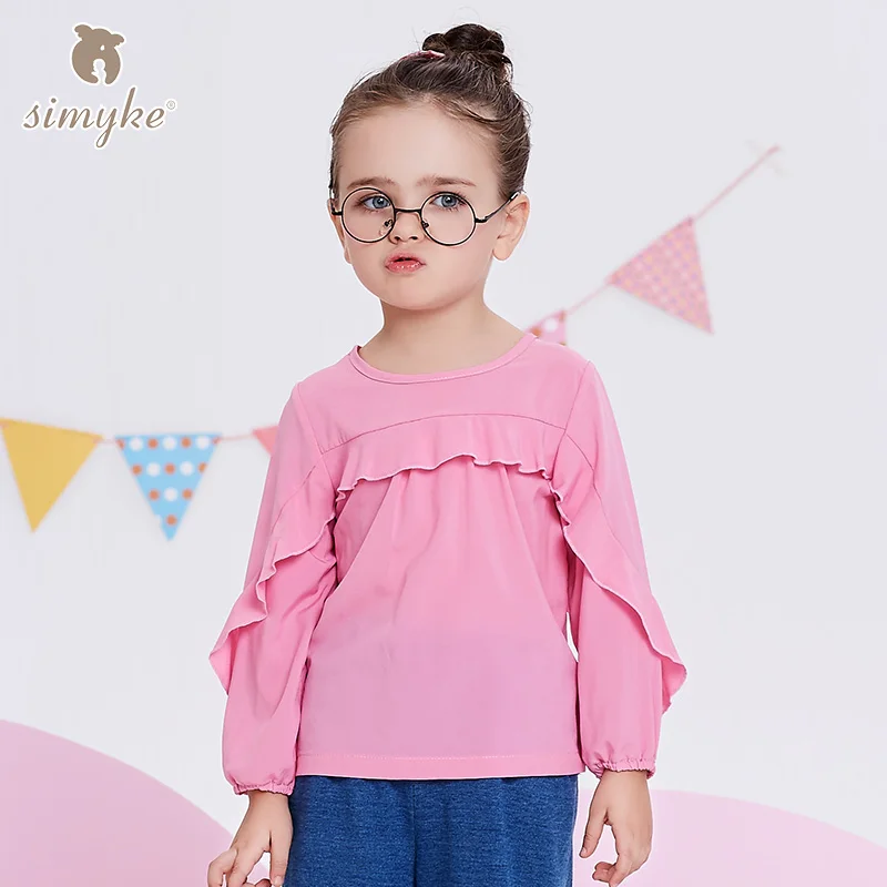Simyke-Girls-Pink-Shirts-With-Long-Sleeve-2018New-Spring-Children-s ...