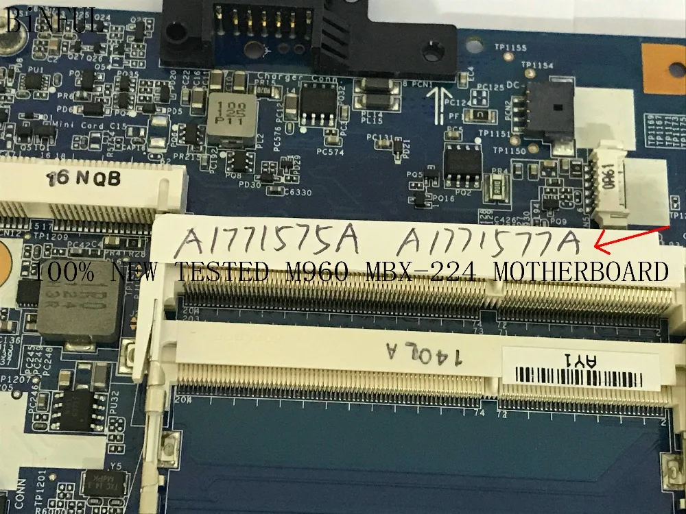 BiNFUL доступен. Новый товар. Материнская плата M960 MBX 224 A1771577A (подходит для A1771575A)