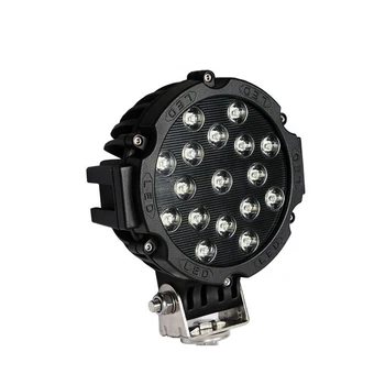 

Car Round LED Work Light 6.3 inch 51W 12V Super Bright RED Black Work Spot Light 4x4 Offroad Truck Tractor ATV SUV Driving Lamp