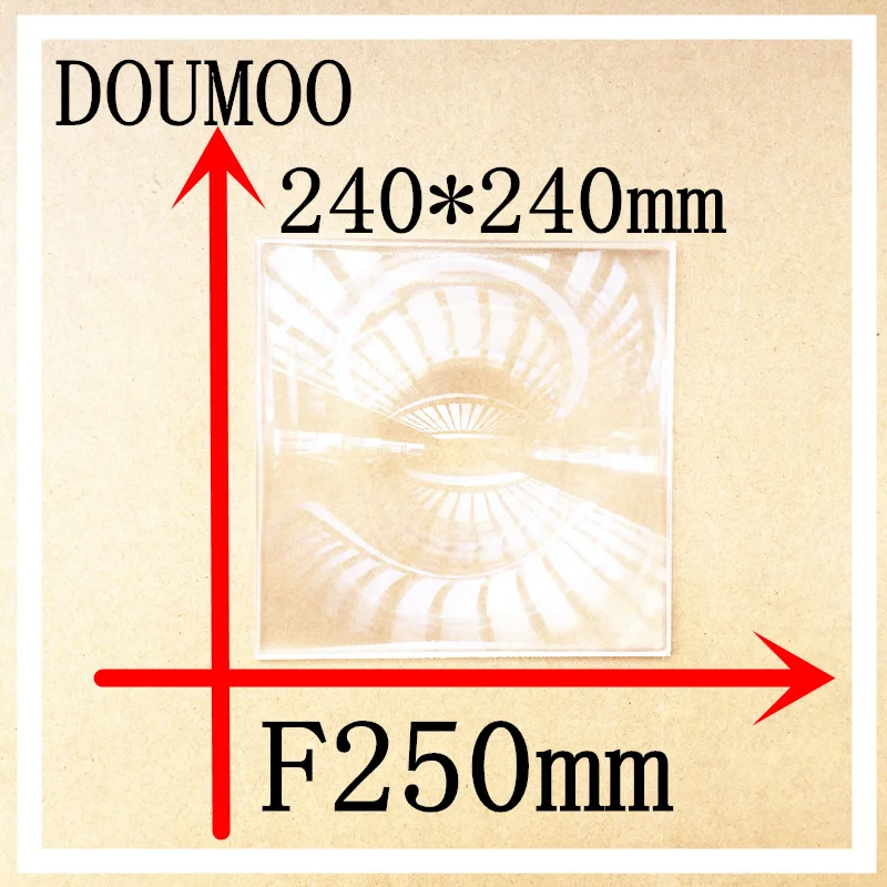 

Support Dropshipping 1 PCS optical lens Fresnel Lens square 240*240 MM Condenser lens Focal length 250 mm square fresnel lens