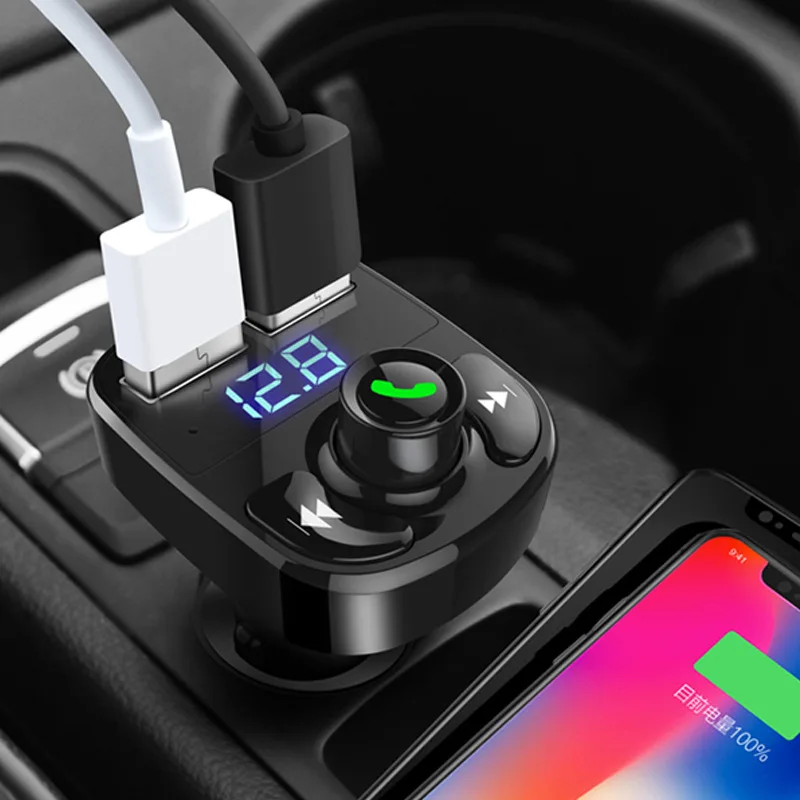 Lling FM передатчик Aux модулятор Bluetooth Handsfree Car Kit автомобильный аудио mp3 плеер с 3.1A