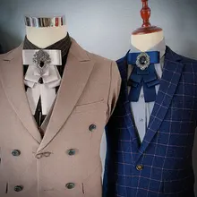 Мужская Женская рубашка с воротником и галстуком-бабочкой, сплав, горный хрусталь, кристалл, галстук для свадебной вечеринки, галстук, бизнес эластичная лента, галстук-бабочка