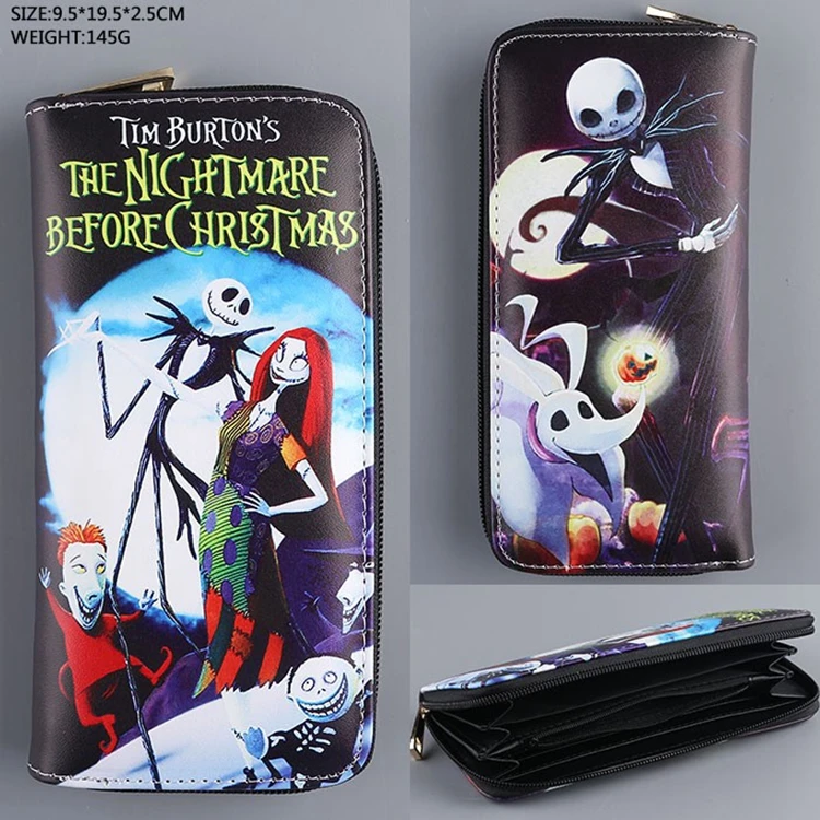 

TIM BURTON'S NIGHTMARE BEFORE CHRISTMAS LONG WALLET CARTOON GIFT MONEY BAG L006