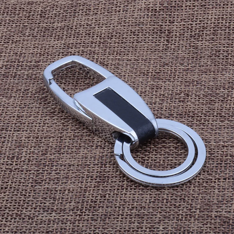 Metal key buckle creative small gift custom male business leather car ...