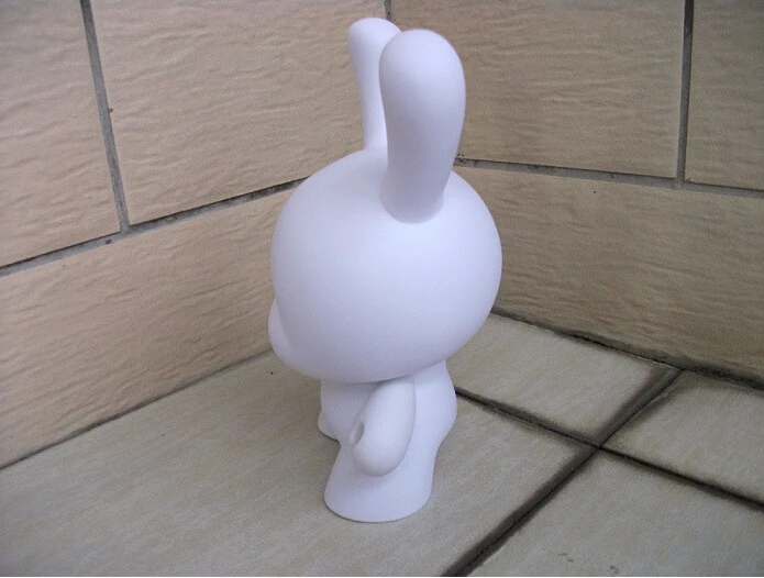 Оптовая продажа 4 шт./компл. 8 дюймов Kidrobot Dunny DIY Краска фигурку белый цвет с Opp