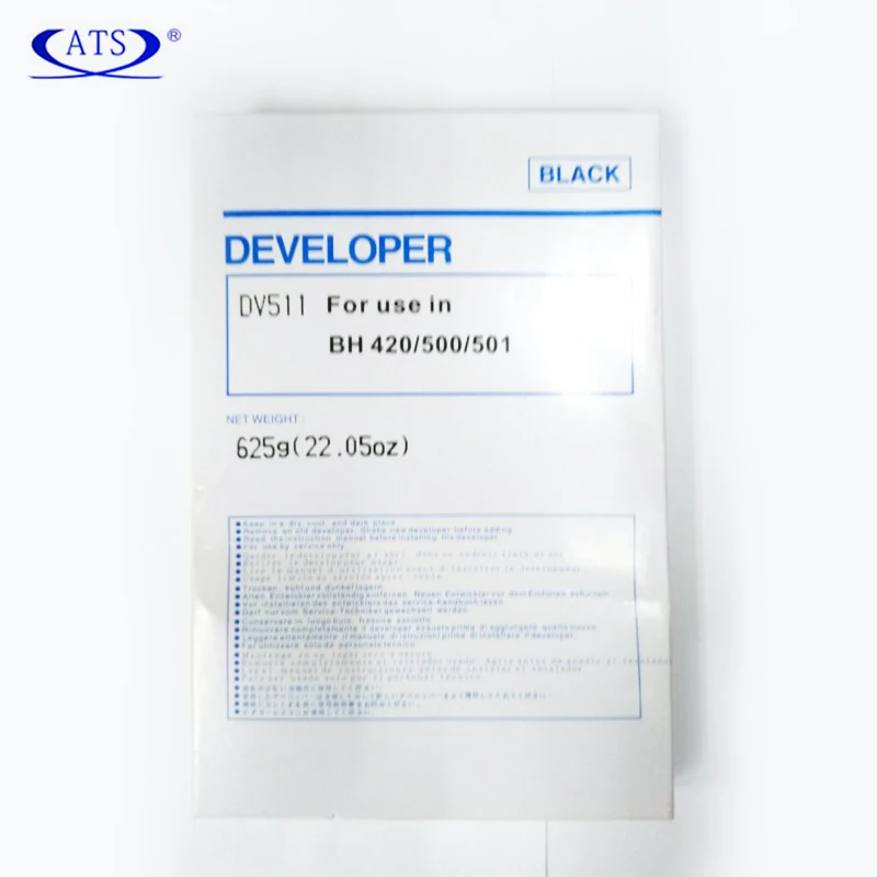 

625g Dv511 Developer Powder For Konica Minolta BH 420 500 501 Compatible BH420 BH500 BH501 Copier Spare Parts