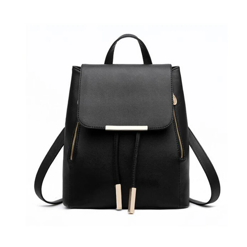 

Fashion Women Backpack High Quality PU Leather Mochila Escolar School Bags For Teenagers Girls Top-handle Backpacks Travel Bags