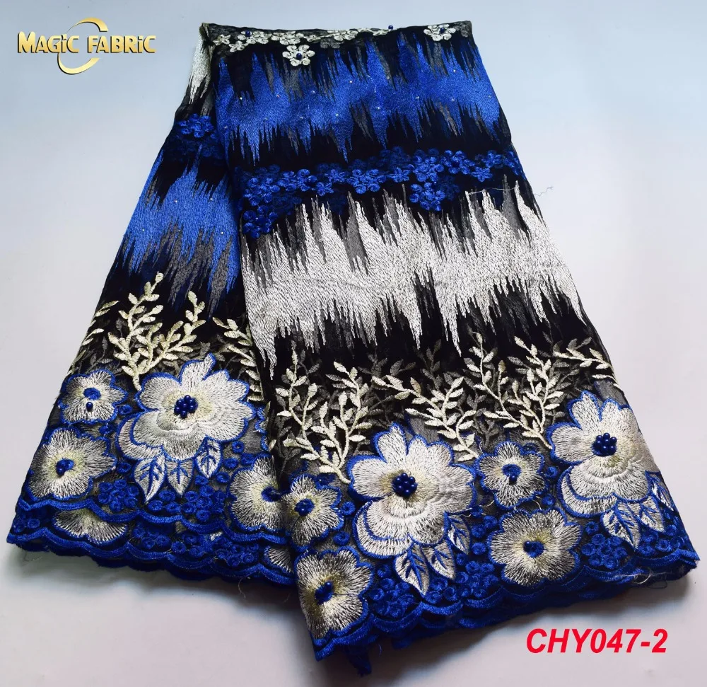 Quality Indian Lace Embroidery Fabric, Red Orange French Lace Fabric