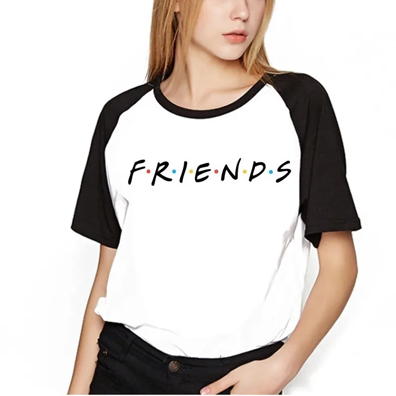 Новинка женская футболка с надписью Friends забавная для ТВ шоу женские летние
