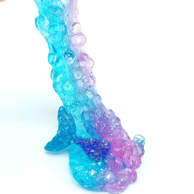 60ML Ocean Dolphin Mixing Cloud Slime Putty Scented Stress Kids Clay Toy Slime Fluffy Slime Squeeze Toy