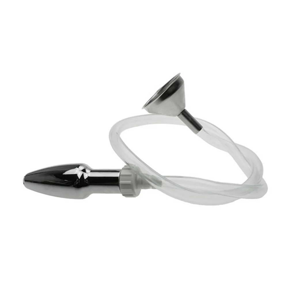 Mini Funnel Enema Vaginal Anal Cleaning Tube Cleaner Douche Enema Anus Butt Plug Nozzle Anal Sex Toys For Men Women Gays