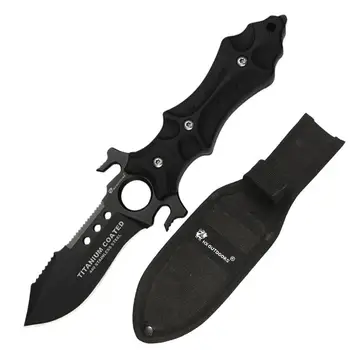 

HX OUTDOORS Furious Survival Knife Army Hunting 440C Stainless Steel 58HRC Straight Knives Essential Tool For Self-defense