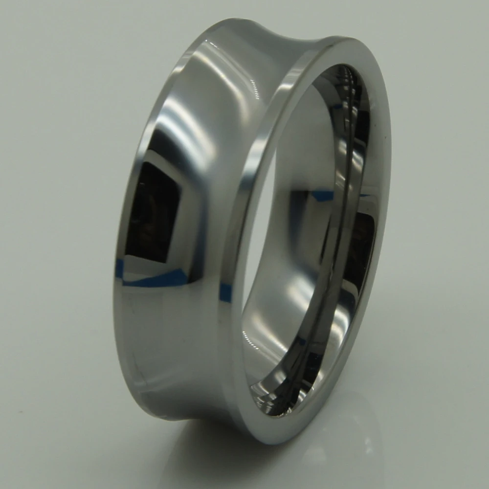 

8mm concave hi-tech scratch proof wedding tungsten ring