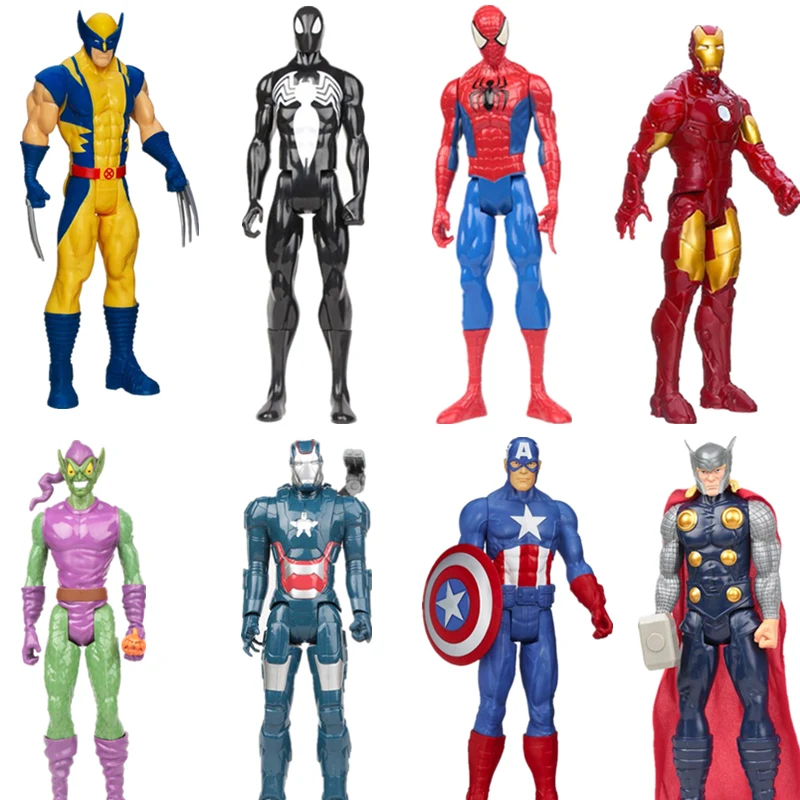 Фигурки героев Marvel мстители 30 см супергерой Тор Капитан Америка Человек паук
