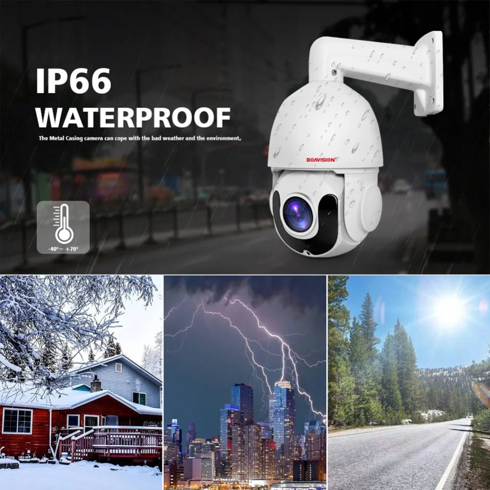 Скоростная купольная IP камера PTZ HD 1080P 4 МП 5 уличная сетевая Onvif 30 кратный зум