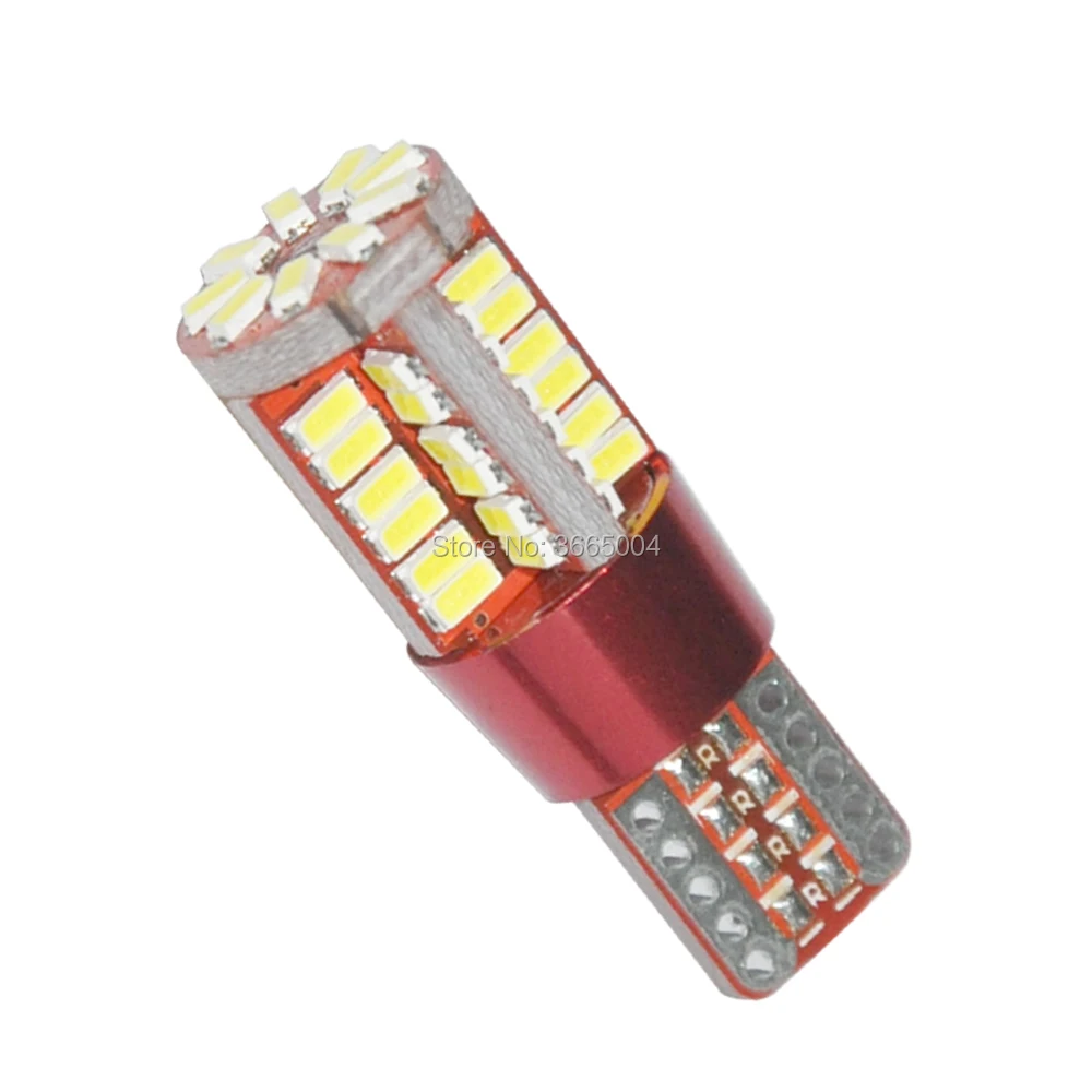 2 шт. Canbus без ошибок Вт белый теплый T10 57 SMD 3014 внутренний светодиодный светильник