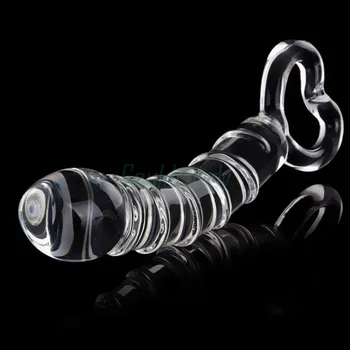 Glass Dildo Sex Pyrex Crystal Dildo Glass Sex Toys for Woman Anal Toys Adult Crystal Female 4