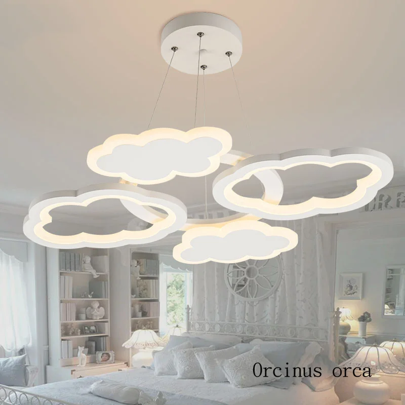 Nordic Modern Minimalist Cloud Chandelier Nursery Children S Room Nordic Modern Minimalist Cloud Chandelier Nursery Children S Room Lights Cartoon Creativity Led Free Shipping In Pendant From