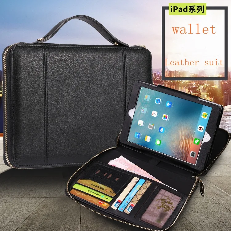 

For ipad Mini 9.7 inch Case portfolio/wallet PU Leather For Apple New 2017 2018 For ipad 9.7/Air 1/Air 2 case ipad 2/3/4