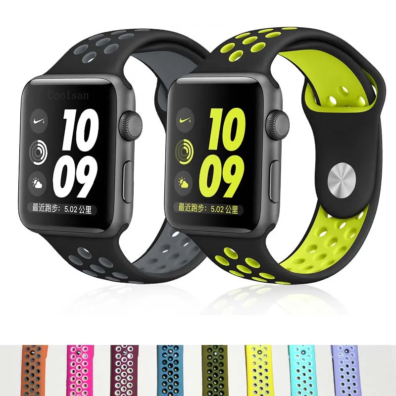 

Sport Silicone band for Apple watch strap 44mm 40mm wristwatch strap apple watch 42mm 38mm bracelet wrist Watchband iwatch 4/3/2