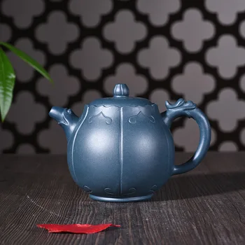 

Teapot Quality Goods Full Manual Raw Ore Azure Mud As One Wishes Loong Top Kungfu Online Teapot Tea Set Suit Can Mixed Batch