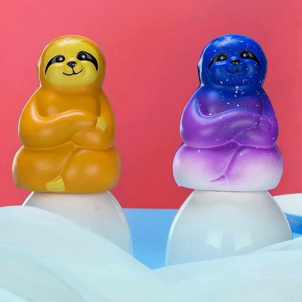 Очаровательны Squishies стресса игрушки мягкие Galaxy Звездное милый Ленивец лень замедлить рост фрукты ароматизированный мягкий animales для