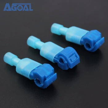 

TC01 50pcs Blue Quick Splice Wire Terminal And Female Spade Connector Set