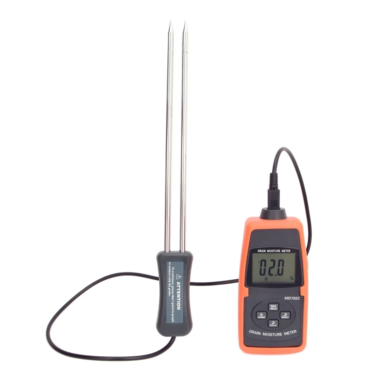 Grain Moisture Meter LCD Display Digital Grain Moisture Tester Contains Wheat Corn Rice Humidity Tools ATC And Backlight digital multi grain moisture meter tester rice wheat rye peas corn oat 6 30% tk25g