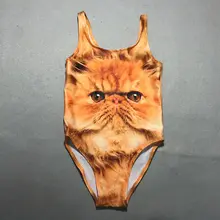Новинка, милый детский купальник с изображением животных, милых кошек, миньонов, желтого цвета, купальный костюм, бренд Canis, комплект бикини для девочек возрастом От 2 до 10 лет
