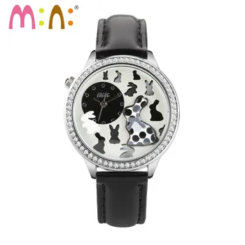 

Luxury Brand Ladies Watch Fashion Waterproof 3D Rabbit Bracelet Women Quartz Wrist Watch Clock Woman 2017 saat Relogio Feminino